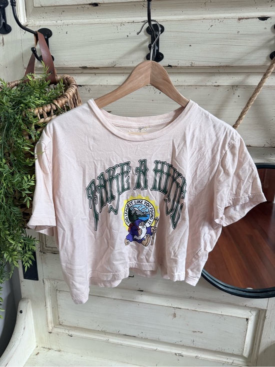 Urban Outfitters Tops - Cropped tan take a hike tee